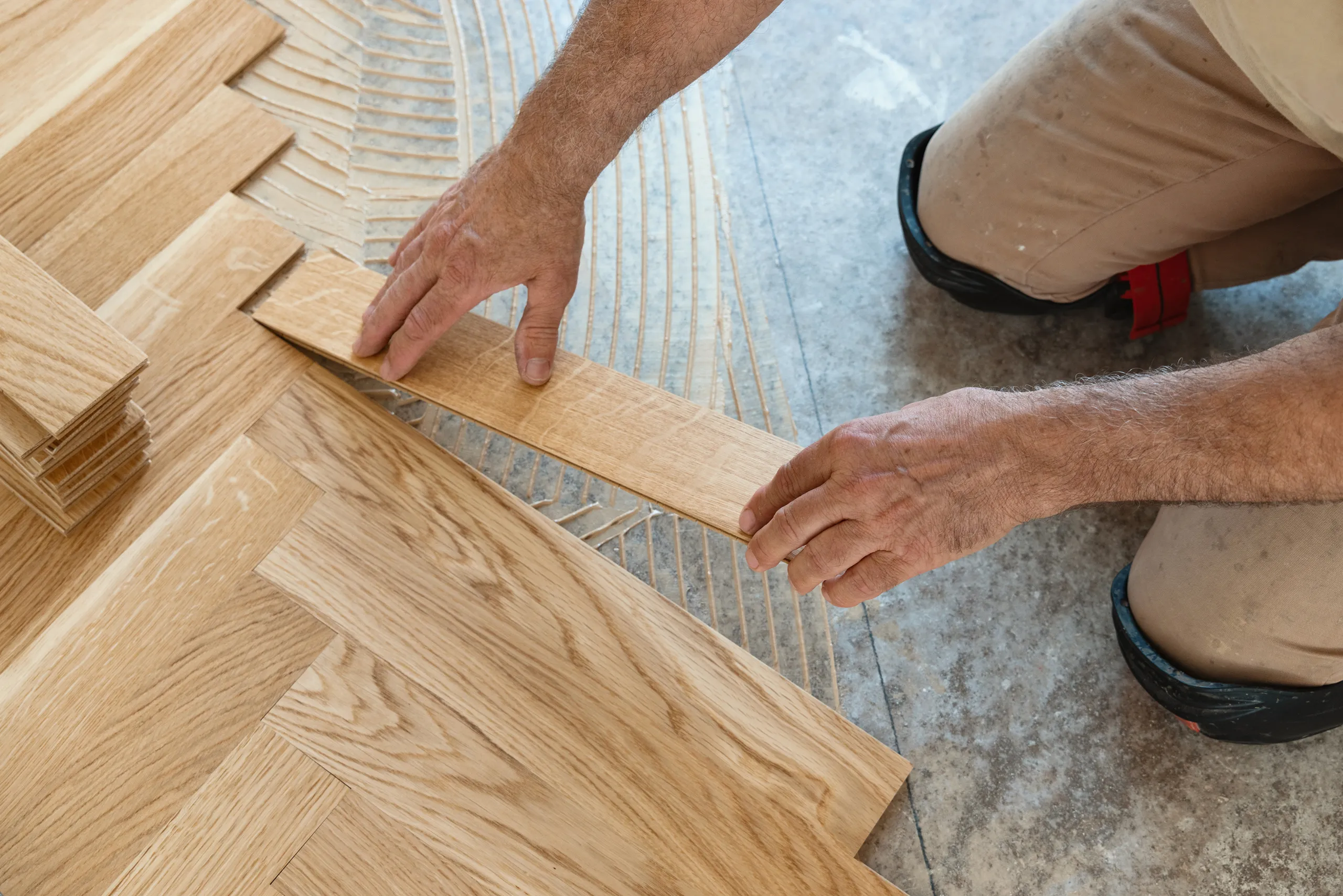 Flooring and built-in cabinetry