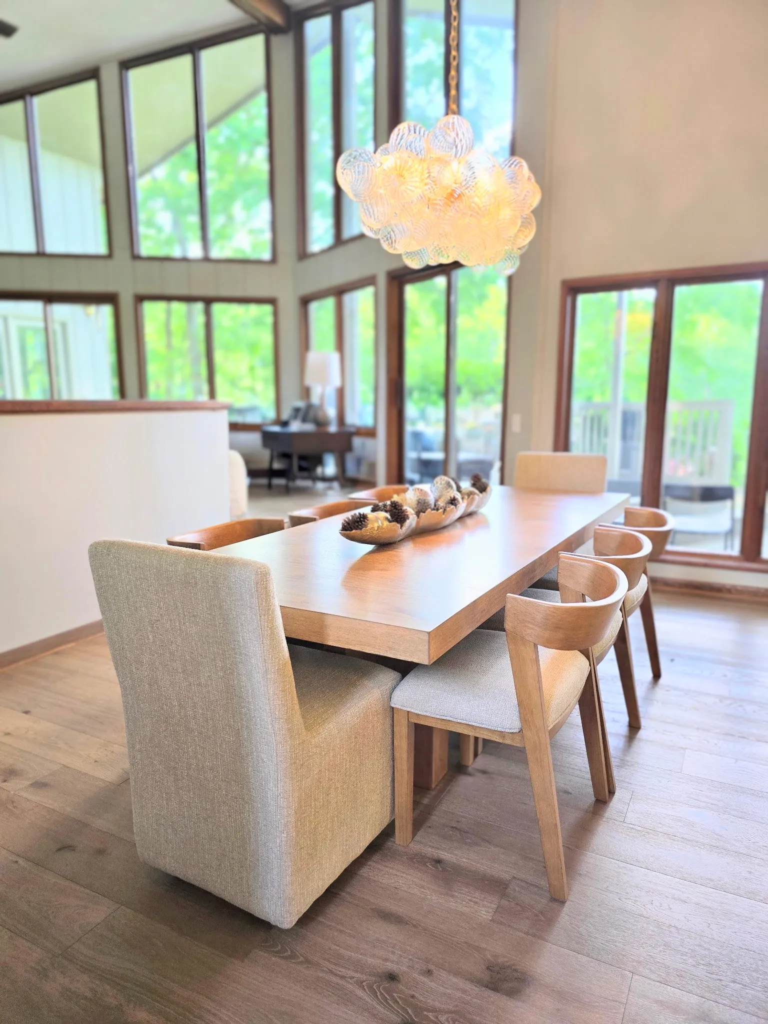 Hardwood flooring in a living space